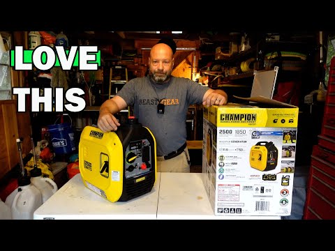 Видео: Обзор инверторного генератора Champion мощностью 2500 Вт: лёгкий, тихий, доступный