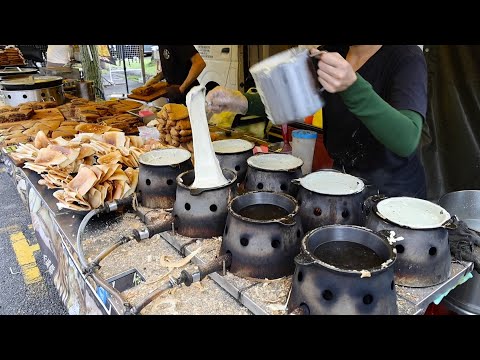 Видео: Потрясающие навыки! Самый популярный арахисовый блинчик в Малайзии — малайзийская уличная еда