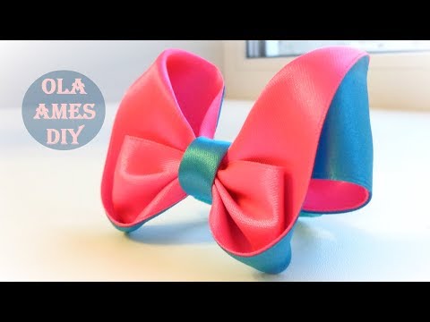 Видео: Бантики из атласных лент Канзаши Мастер Класс/ Satin Ribbon Bow/ Laço de fitas/ Ola ameS DIY