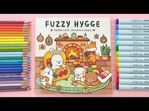 Видео: Я попробовала САМУЮ УЮТНУЮ раскраску, которую я когда-либо видела... *Fuzzy Hygge*