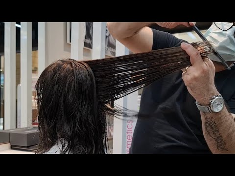 Видео: КАК СДЕЛАТЬ ФОРМОВУЮ СТРИЖКУ С ПОМОЩЬЮ ТЕХНИКИ СТРИЖКИ ПРЯМОЙ ЧЕТКОЙ ЛИНИИ? [Серкан Карайылан]