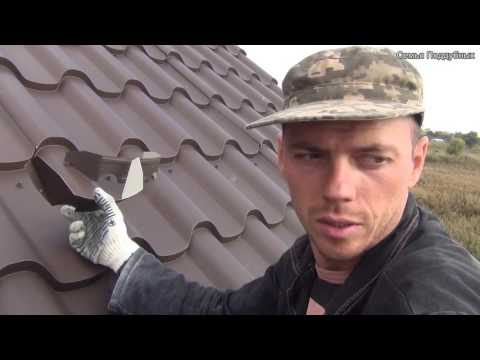 Видео: Монтаж снегорезов на металлочерепице
