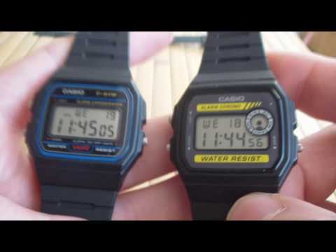 Видео: Дешевые Casio F-91,  W-59, F-105, F-94 обзор и сравнение