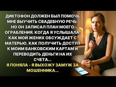 Видео: Диктофон записал, как жених со свекровью планировали обчистить мой банковский счёт в медовый месяц…