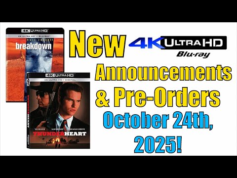 Видео: Новые анонсы и предварительные заказы на Blu-ray 4K UHD на 24 октября 2025 года!
