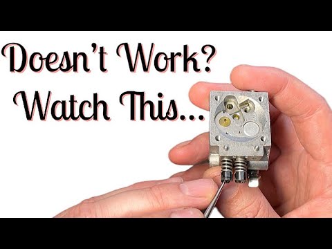 Видео: Двухтактный карбюратор — подробный поиск неисправностей, тестирование, обслуживание и ремонт