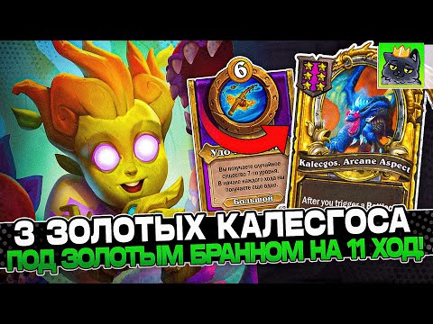 Видео: СОБРАЛ 3 ЗОЛОТЫХ КАЛЕСГОСА под ЗОЛОТЫМ БРАННОМ на 11 ХОД!  / Guddumpog Guddummit Hearthstone