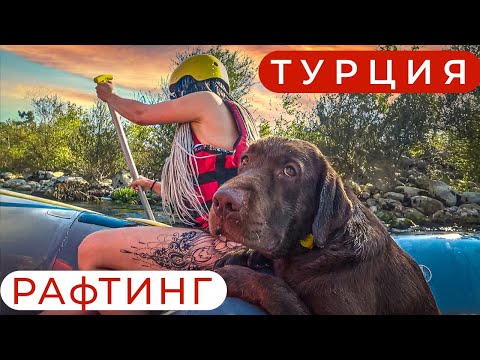 Видео: Турция Каньон Кёпрюлю и рафтинг с детьми и собакой Королевский бассейн в Анталии Пещера Караин
