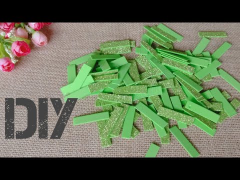 Видео: Дизайнерские цветы и вазы из пенопласта ||  (Удивительные блестящие цветы и ваза из пенопласта)