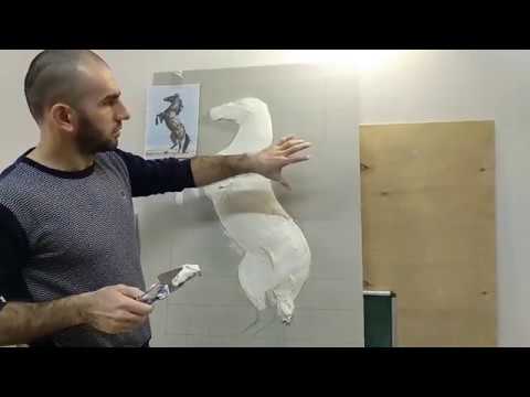Видео: Барельеф лошадь полное видео. Bas-relief horse full video