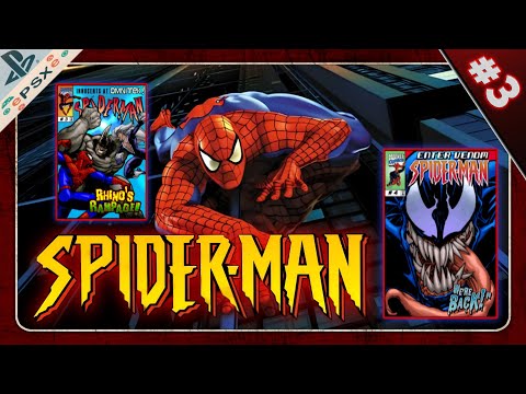 Видео: Прохождение Spider Man на емуляторе PS1 на андроид #3 бой с Носорогом погоня за Веномом и битва с Ве