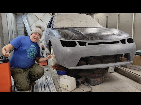 Видео: Пушка Космическая! а не Десятка! Скорлупа капота. ВАЗ 2110