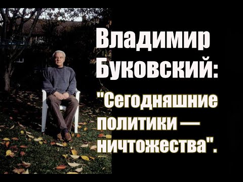 Видео: Владимир Буковский: "Сегодняшние политики — ничтожества".