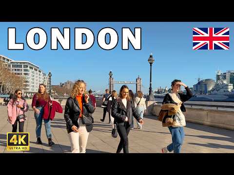 Видео: Пешеходная экскурсия по ЛОНДОНУ, Англия: виртуальная прогулка в 4K, 60 к/с