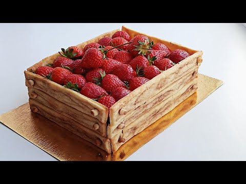 Видео: ТОРТ Ящик с клубникой / БЕЗ мастики / БЕЗ крема