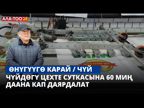 Видео: Чүйдөгү цехте суткасына 60 миң даана кап даярдалат | Өнүгүүгө карай