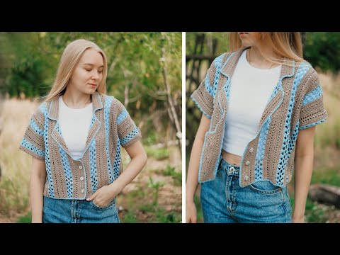 Видео: РУБАШКА крючком  Мастер-класс для начинающих