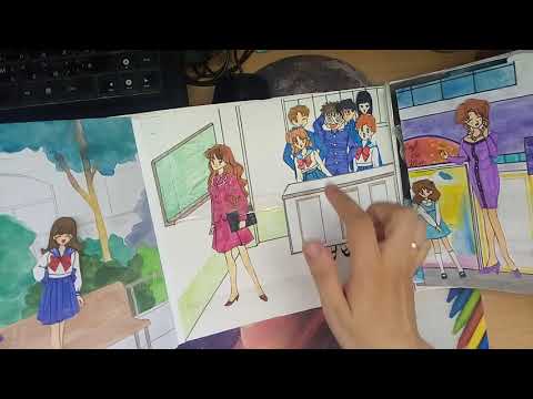 Видео: Домик в альбоме Sailor moon 🌙