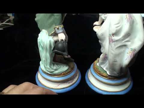 Видео: Франция бисквитный фарфор мануфактура A&M из мой частной коллекции НЕ ПРОДАЕТСЯ