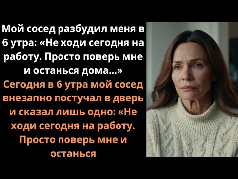 Видео: Мой сосед разбудил меня в 6 утра и сказал:"Не ходи сегодня на работу." | Что произошло дальше — ШОК!