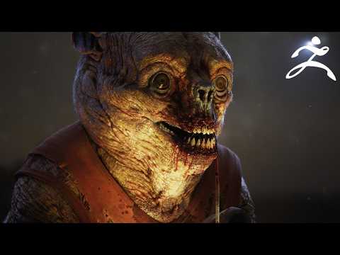 Видео: Создание «Предвестника чревоугодия» | СКУЛЬПТУРА В ZBRUSH