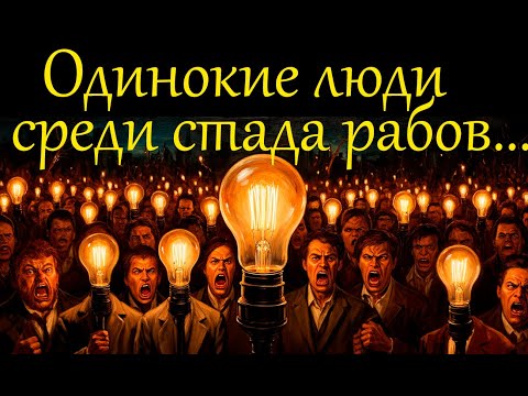 Видео: Одинокие Люди среди стада счастливых рабов...