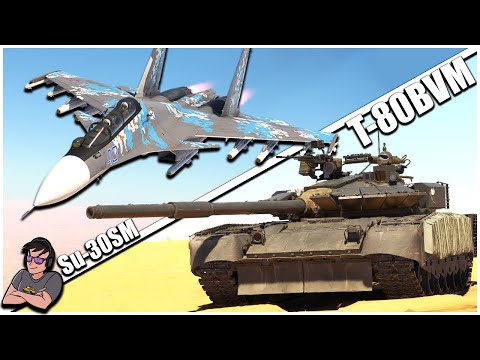 Видео: Самый страшный дуэт, который РАЗРУШАЕТ ВСЁ — Т-80БВМ и Су-30СМ — War Thunder
