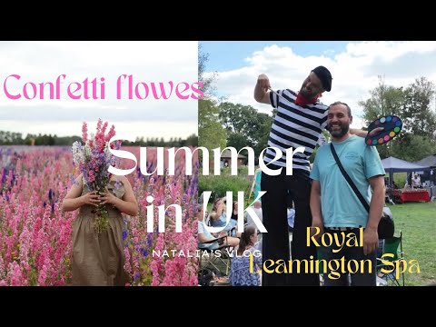 Видео: 🌸 Confetti Flower Fields & прогулка по Leamington Spa | Летний влог из Англии 🌸