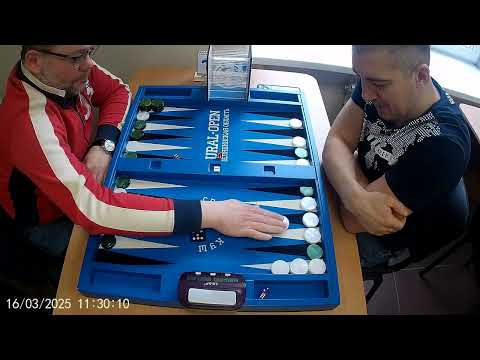 Видео: Длинные нарды. Чемпионат Челябинской области. Л.Найш - И.Ульданов.