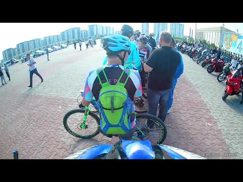 Видео: Велопробег Шымкент 2 июня 2019