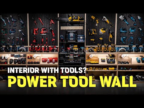 Видео: Интерьер с инструментами? / Стена электроинструмента / DIY