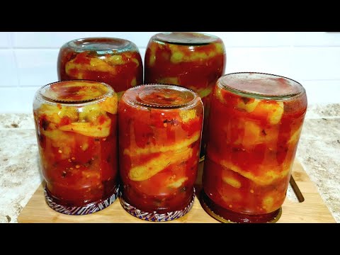 Видео: Перец🌶️"Цицак" в Томатном Соусе🍅Вкусная Закуска на Зиму.Ольгины Рецепты.