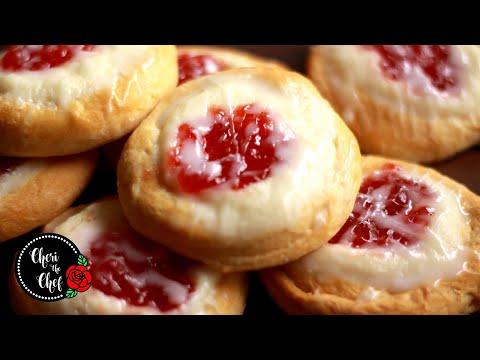 Видео: Рецепт датской запеканки с сырным кремом и булочками-полумесяцами 🍥 БЫСТРО И ЛЕГКО!