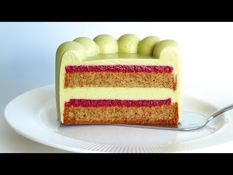 Видео: Муссовый бенто торт ФИСТАШКА-МАЛИНА Тренд 2025