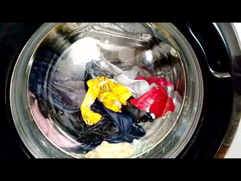 Видео: Haier HW60-BP12959AS-Смешанные 40° 800 Об/Мин.Стирка Тëмно-Цветного И Полотенец.Часть 1-3.