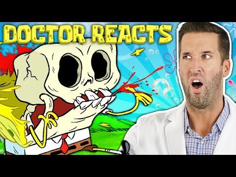 Видео: ВРАЧ смотрит на самые болезненные травмы Губка Боб