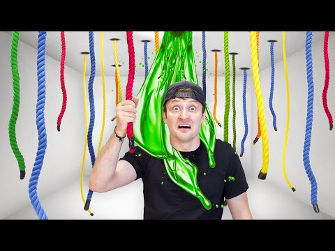Видео: 100 таинственных веревок... Только 1 позволит вам сбежать!
