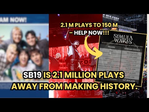 Видео: СРОЧНО: SB19 НУЖНО 10 ВАШИХ ПРОСЛУШИВАНИЙ, ЧТОБЫ НАБРАТЬ 150 МИЛЛИОНОВ НА SPOTIFY СЕГОДНЯ