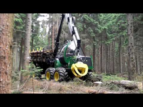 Видео: Форвардер John Deere 1210E