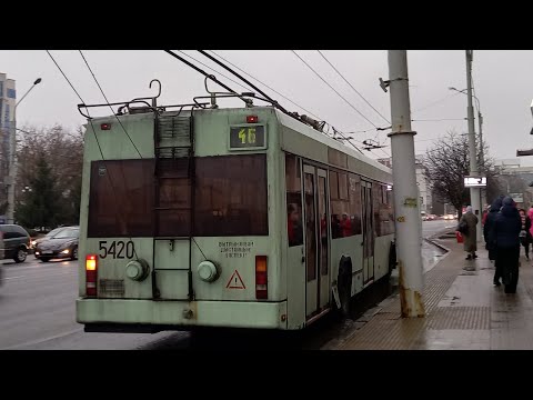 Видео: Тралейбус Мінска АКСМ-32102, парк. №5420, маршрут №61 (04.06.2025)