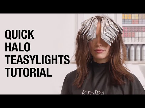 Видео: Как быстро сделать Halo Teasylights для волос с насыщенным цветом | GV Rapid Toning Tutorial | Ke...