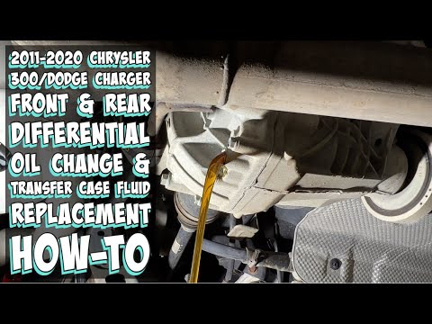 Видео: Замена масла в переднем и заднем дифференциале и жидкости в раздаточной коробке Chrysler 300/Dodg...