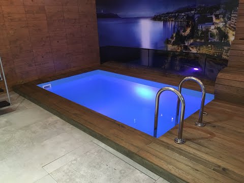 Видео: Полипропиленовый бассейн в доме размерами 3,3*1,8*1,5 м