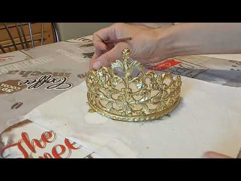 Видео: Диадема из мастики👑