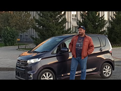 Видео: Обзор стильного кейкара Mitsubishi EK Custom. Надёжно!!!