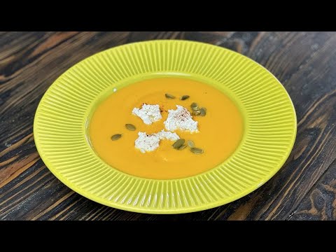 Видео: ТЫКВЕННЫЙ КРЕМ-СУП с копчённой паприкой 🧡 Полезный и вкусный СУП-ПЮРЕ из тыквы от Лизы Глинской! 😍