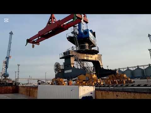Видео: LPS280 портальный кран Liebherr 