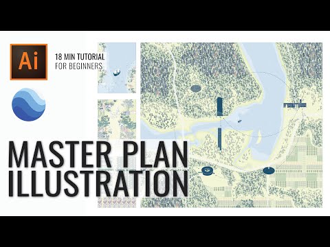 Видео: Создайте эту иллюстрацию генерального плана, используя только Google Earth и руководство Illustrator