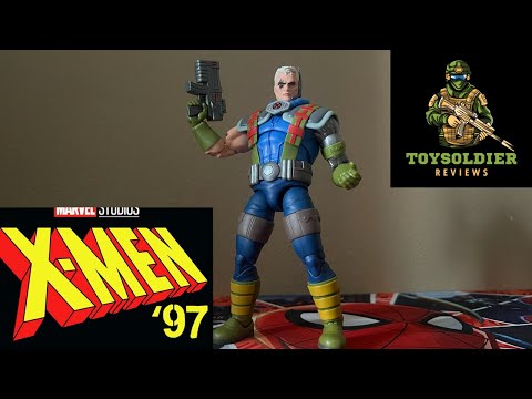 Видео: Обзор фигурки Marvel Legends "X-men 97 Cable" (ретро-карта, волна 3)