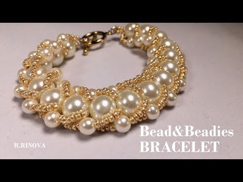 Видео: Браслет из бисера и бусин |  Bead&Beadies BRACELET